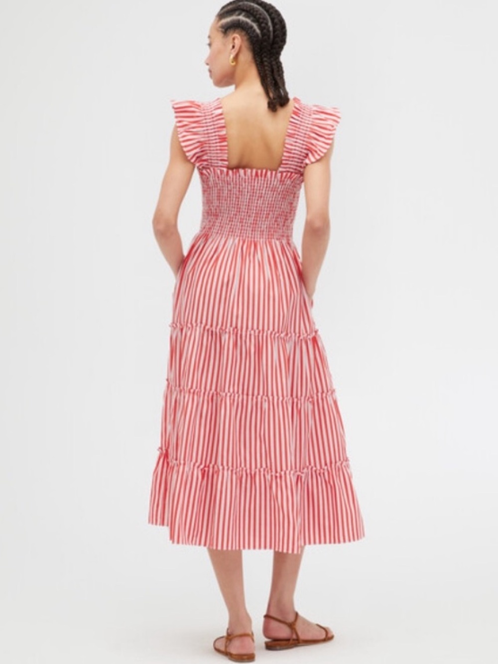 NEW Hill House Ellie Nap dress. Small scale variegated stripe - red.
M. NWOT - Picture 3 of 7